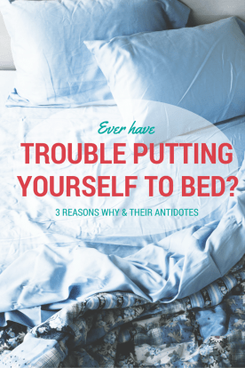 Ever have trouble putting yourself to bed?