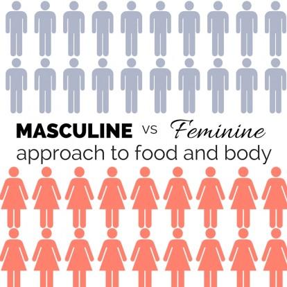 Masculine Feminine approach to food