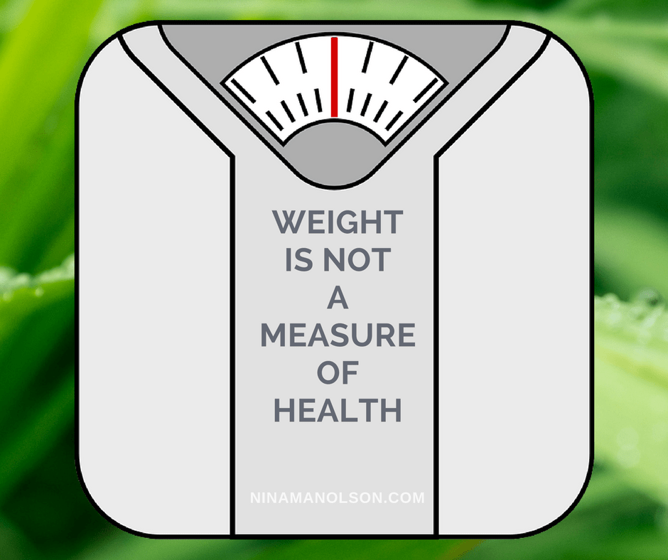 Weight is not a measure of health