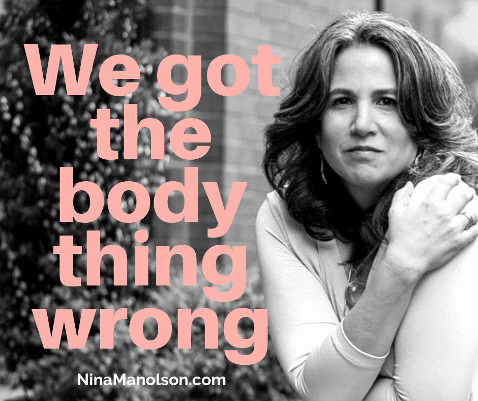 We got the body thing wrong